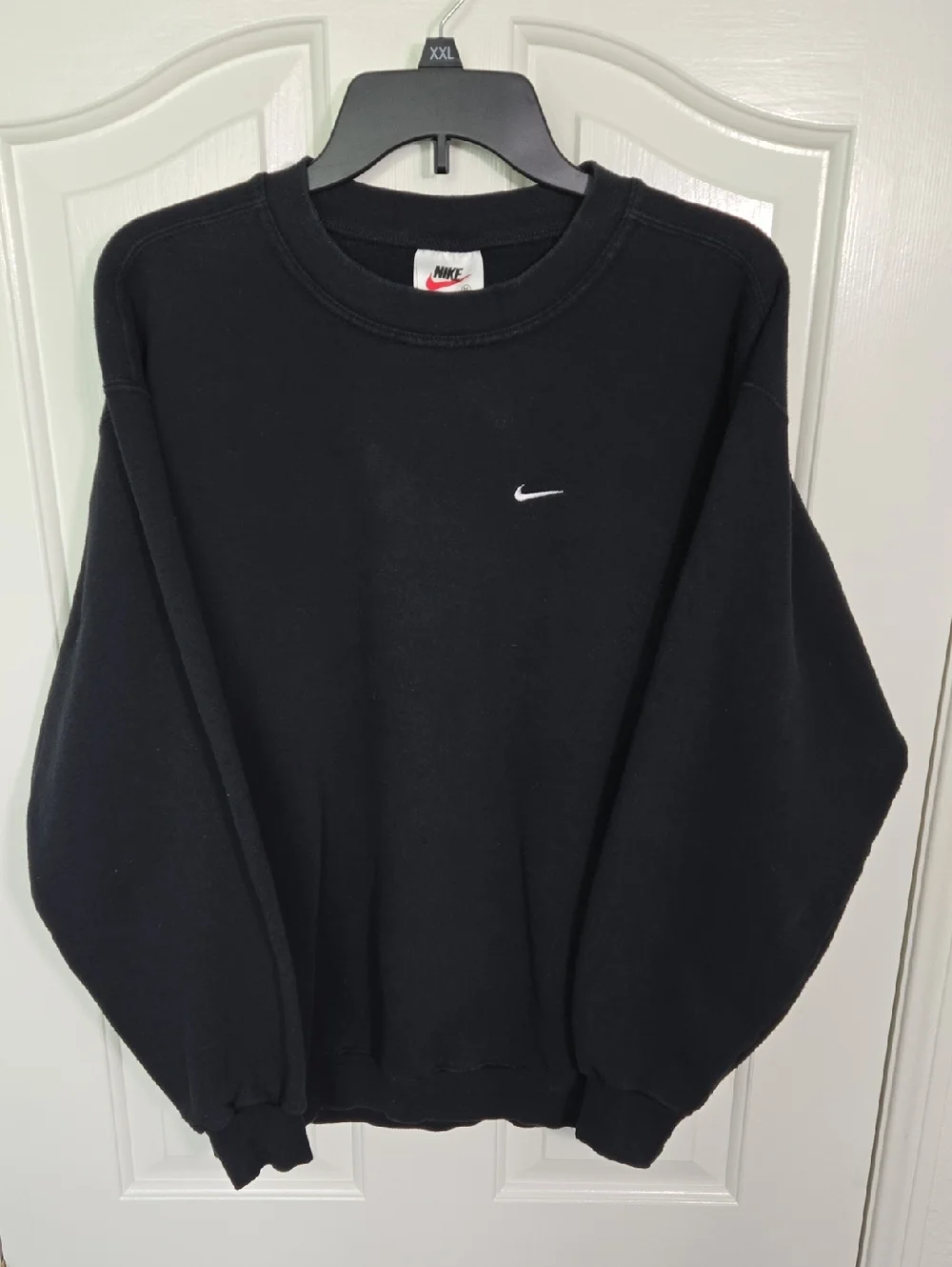 Vintage Nike Black Fleece Crewneck Sweatshirt Embroidered Swoosh Women’s M